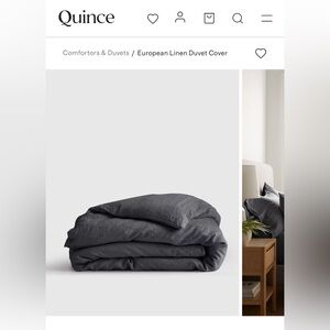 Quince European Linen Duvet Cover